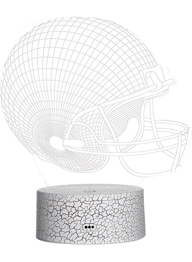 3D Helmet Night Light Clear - Image 1