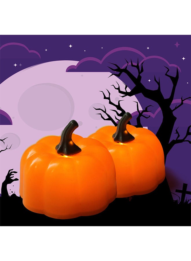 Generic - 1-Piece Flameless LED Pumpkin Candle Light Orange - Image 1