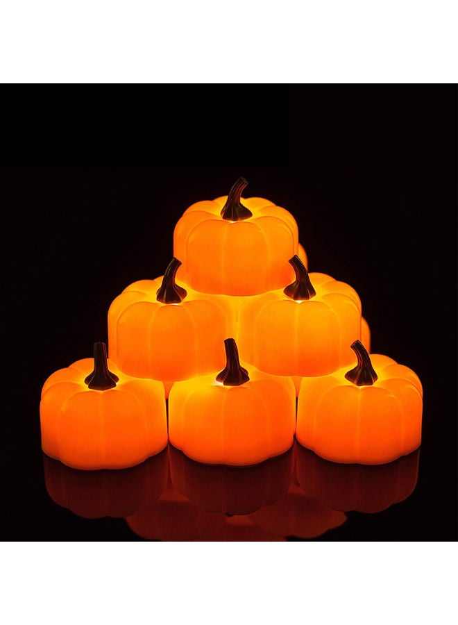 Generic - 1-Piece Flameless LED Pumpkin Candle Light Orange - Image 1