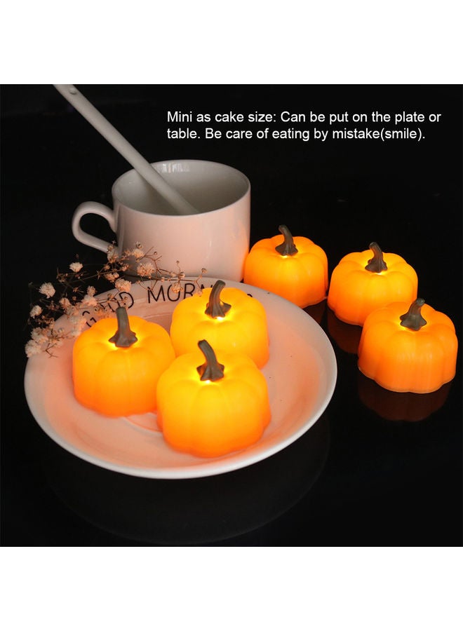 Generic - 1-Piece Flameless LED Pumpkin Candle Light Orange - Image 1