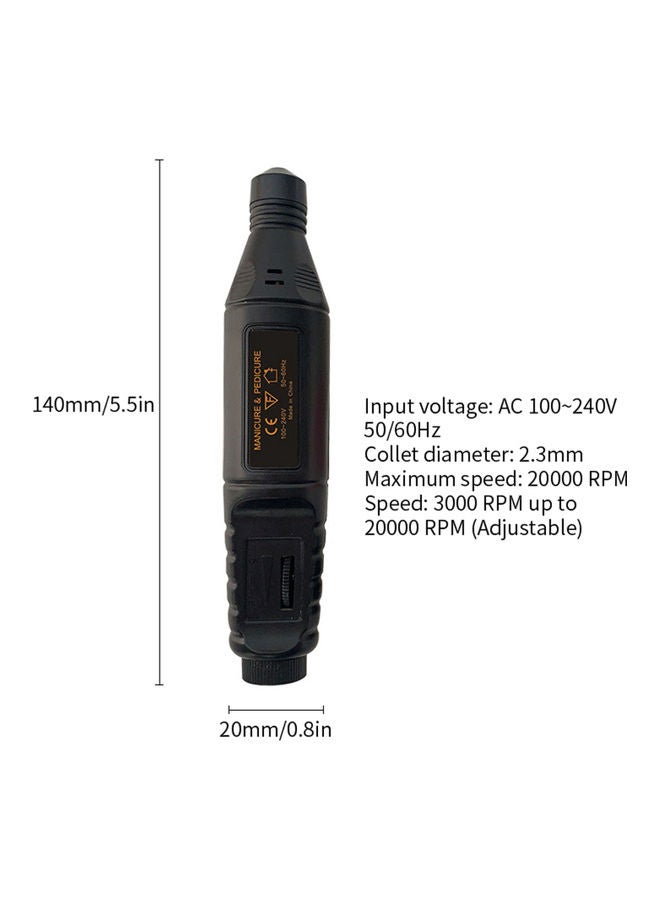 USB Electric Power Grinder Black - Image 2