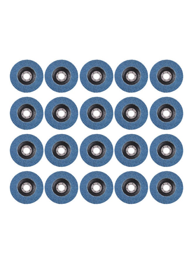 20-Piece Grinding Wheel Blue 