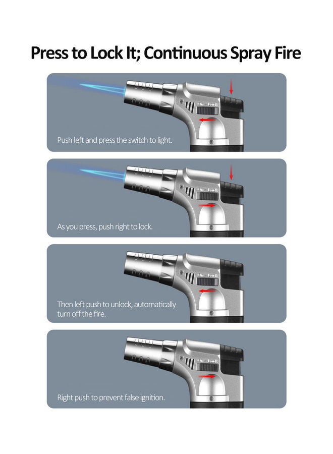 Butane Torch Silver/Black - Image 4