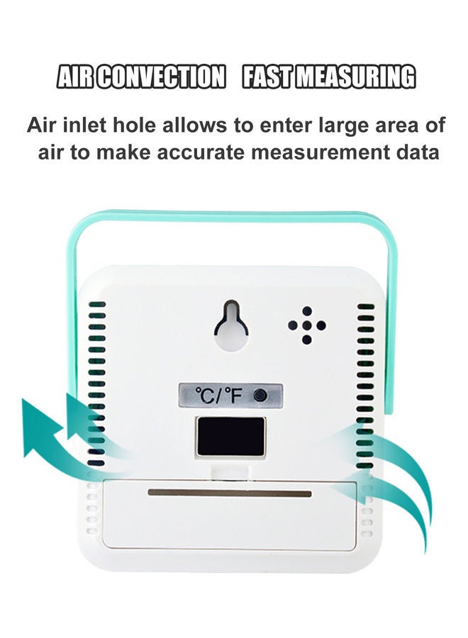Temperature Alarm Thermometer with LCD Display Green  - Image 4