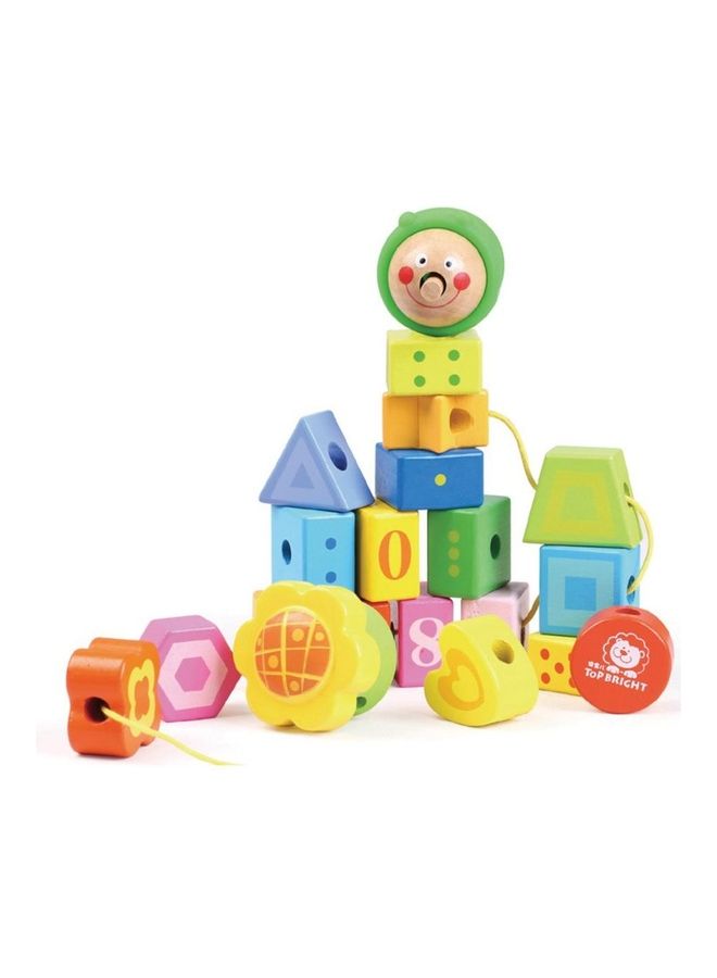 TOP BRIGHT Wooden Caterpillar Lacing Bead  - Image 2