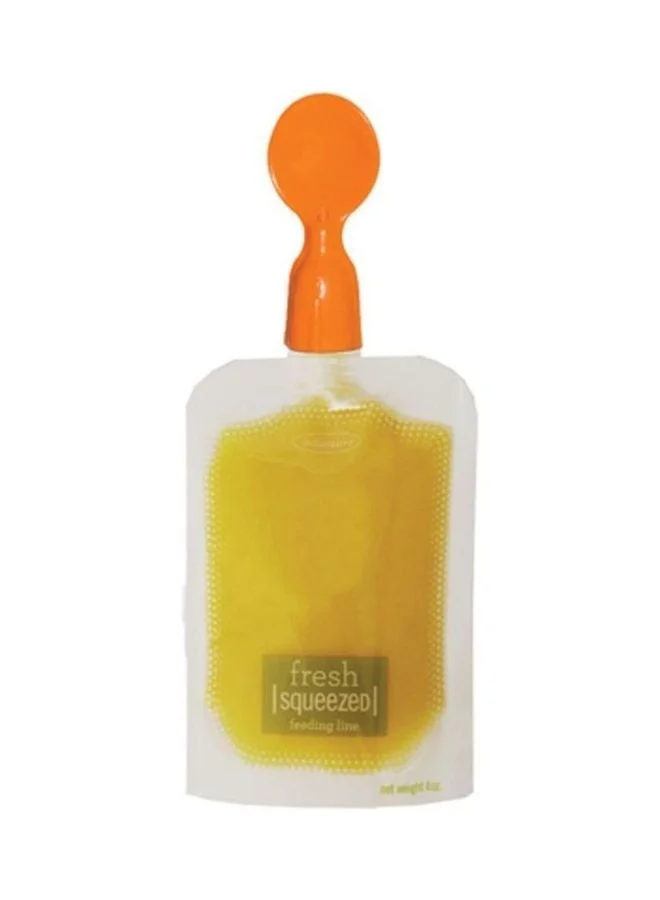 infantino 2-Piece Squeeze Spoon Adapter, Orange