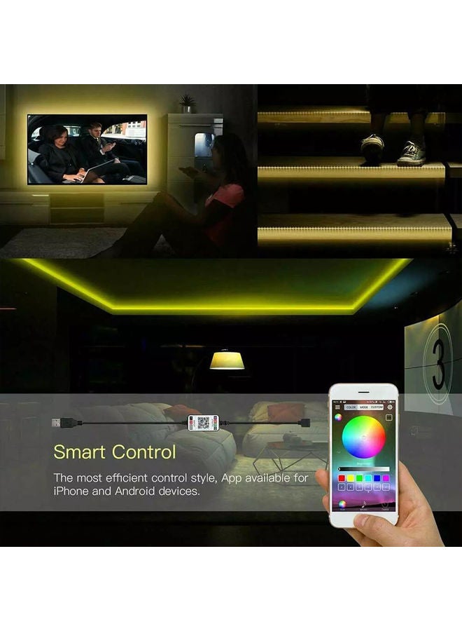 LED Waterproof Flexible Strip Light with App Bluetooth Control Multicolour