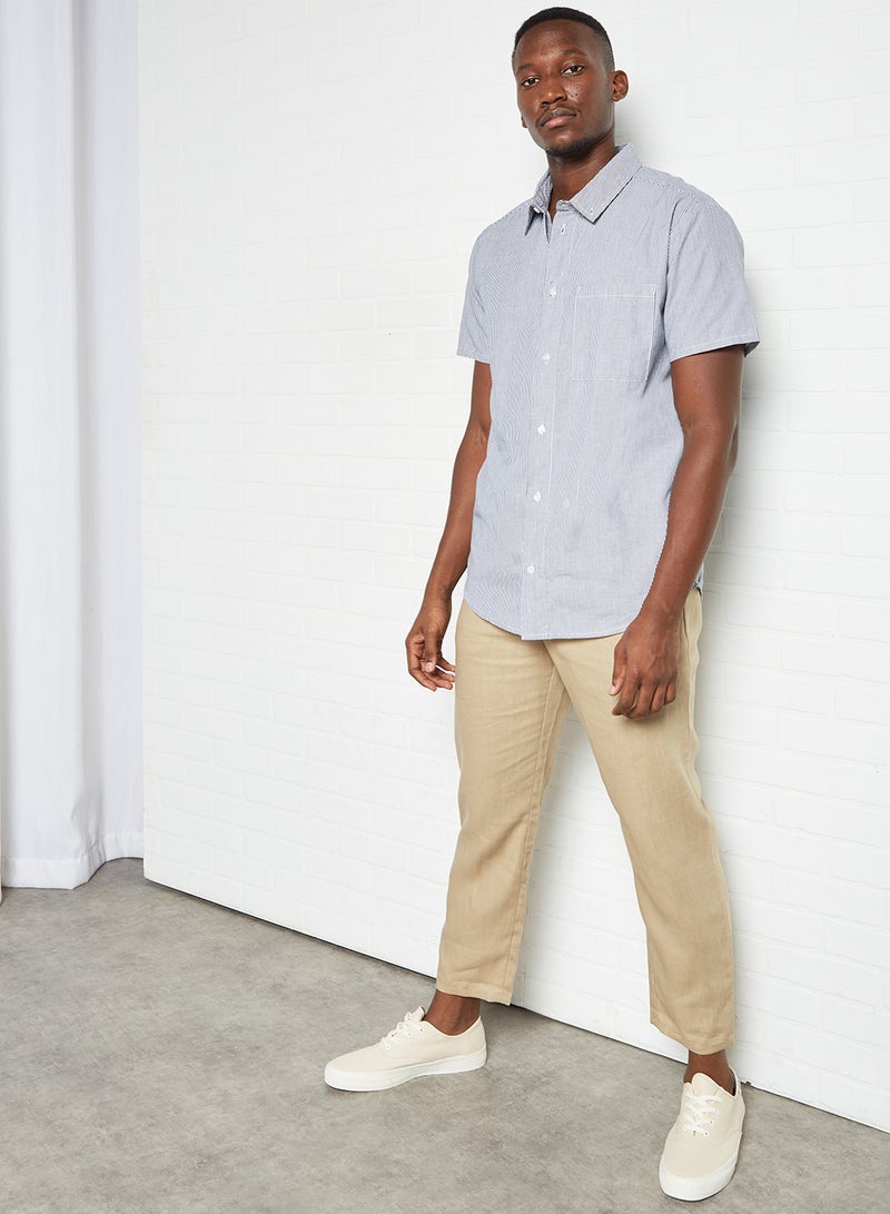 STATE 8 Stripe Print Shirt Blue/White  - Image 2
