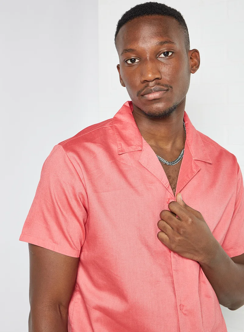STATE 8 Short Sleeve Shirt Pink