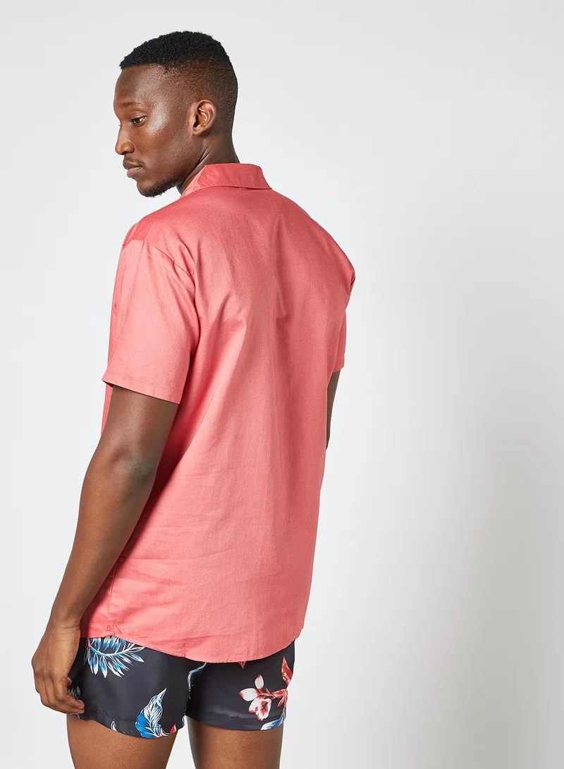 STATE 8 Short Sleeve Shirt Pink