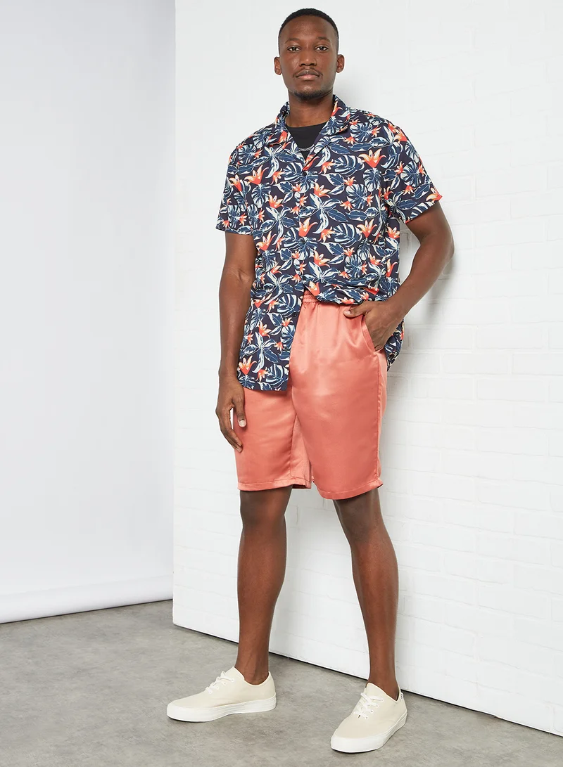 STATE 8 Drawstring Swim Shorts Orange