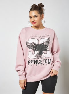 Sivvi x GenM Graphic Print Sweatshirt Purple  - Image 1
