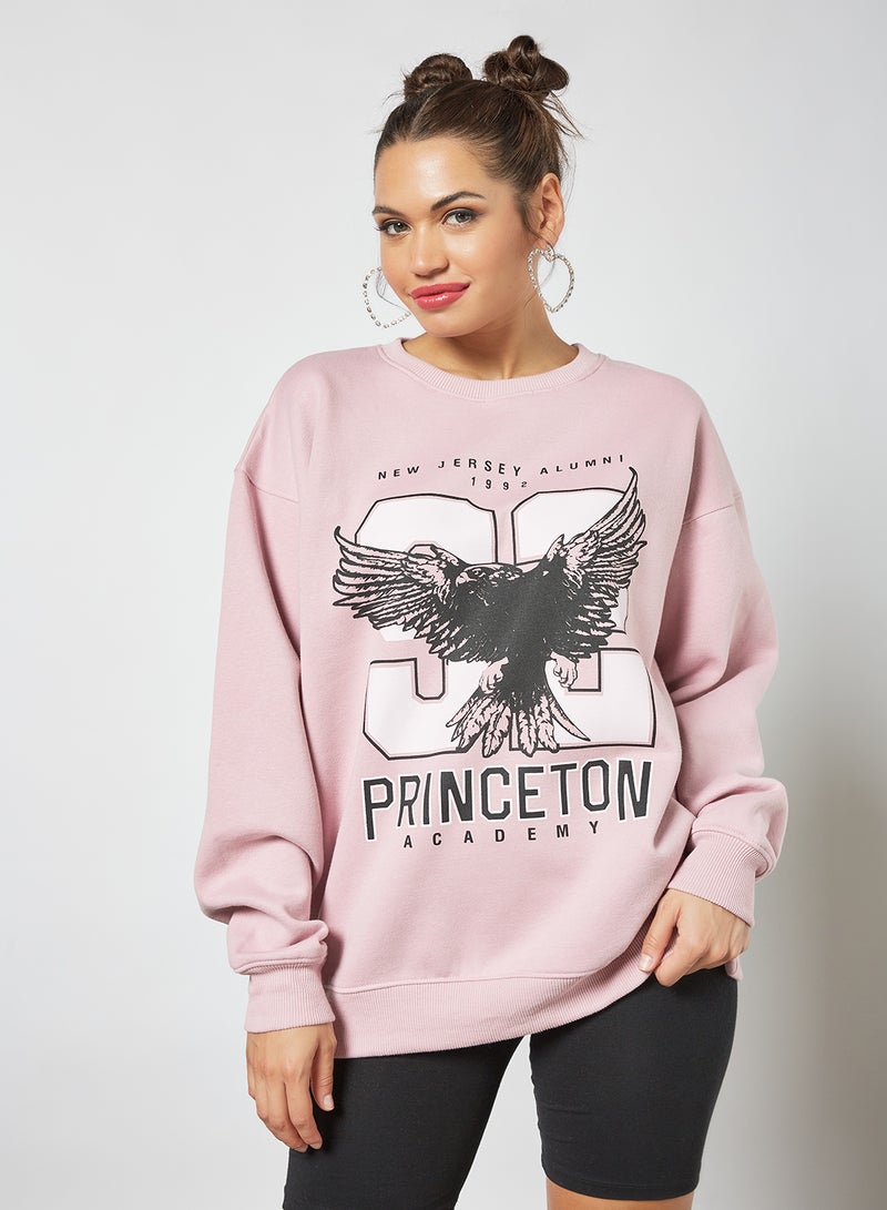 Sivvi x GenM Graphic Print Sweatshirt Purple - Image 1