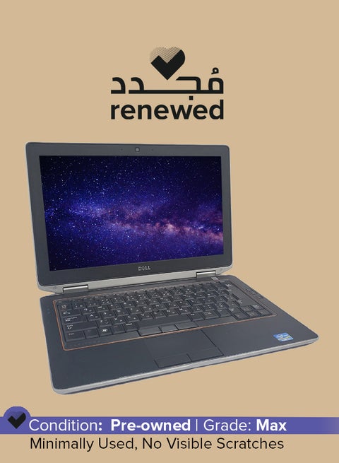 Renewed - Latitude E6320 (2012) Laptop With 13.3-Inch Display,Intel Core i5 Processor/2nd Gen/8GB RAM/320GB HDD/Integrated Graphics English Black
