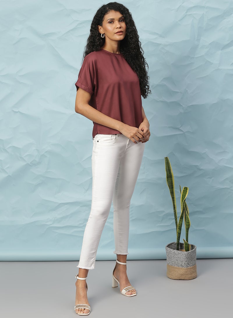 Aila - Casual Top Brown - Image 1