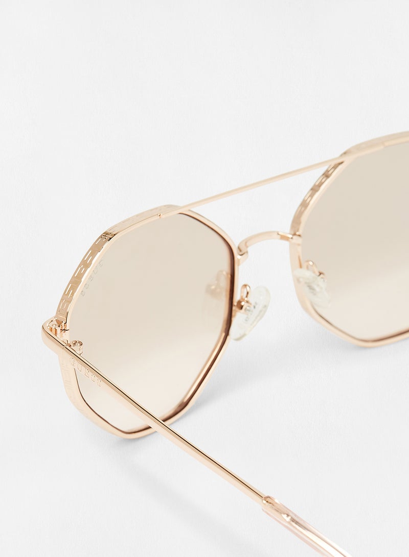 جس نظارة شمسية بإطار سداسي طراز GU7636 للنساء - Image 2