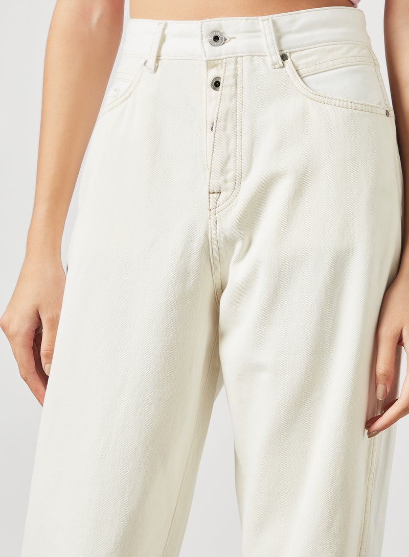 Pepe Jeans LONDON - Wide Leg Denim Jeans White - Image 1