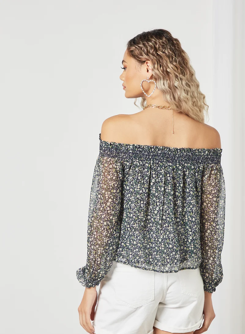 Pepe Jeans LONDON Floral Print Top Multicolour