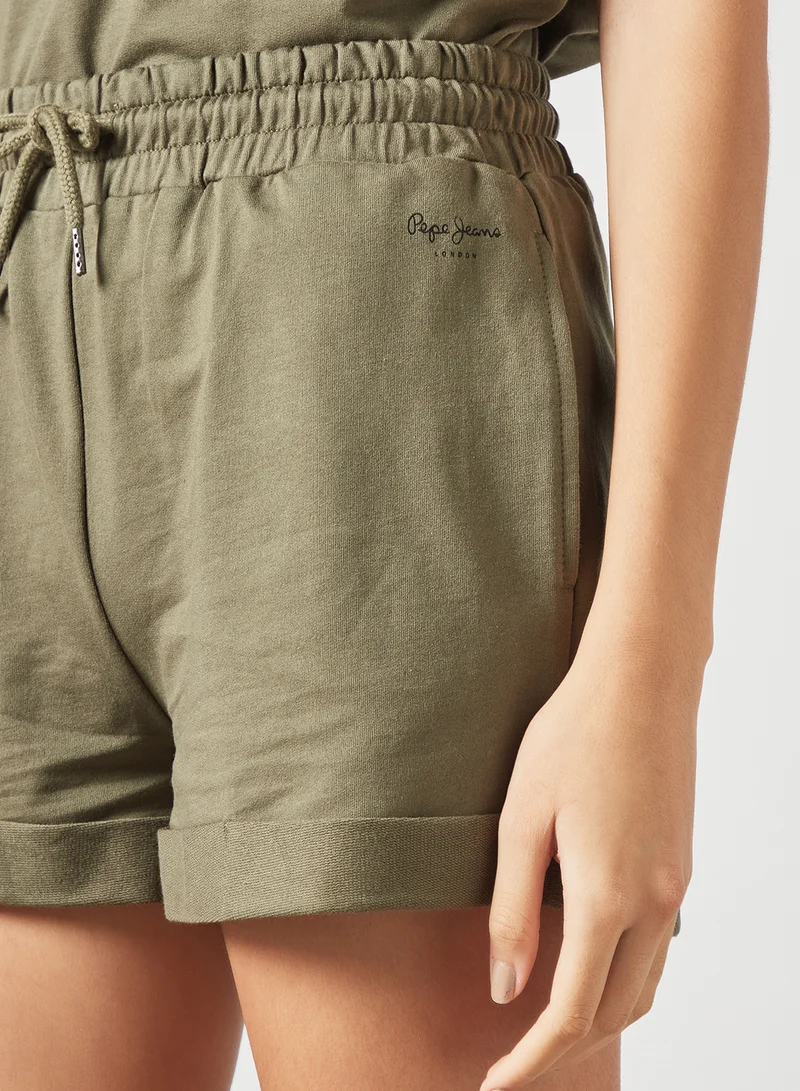 Pepe Jeans LONDON Basic Drawstring Shorts Green
