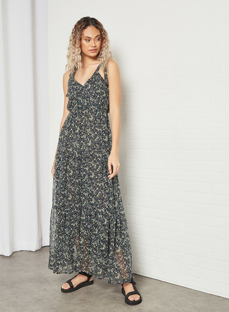 Pepe Jeans LONDON - Floral Print Maxi Dress Multicolour - Image 1