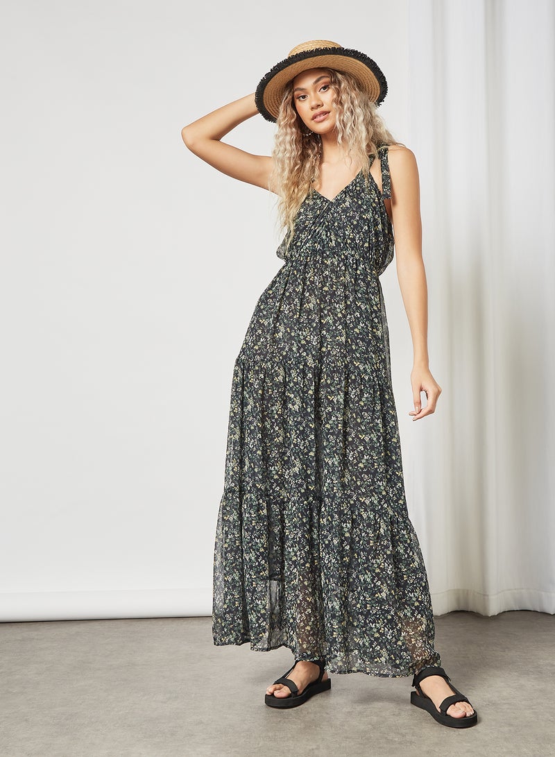 Pepe Jeans LONDON - Floral Print Maxi Dress Multicolour - Image 1