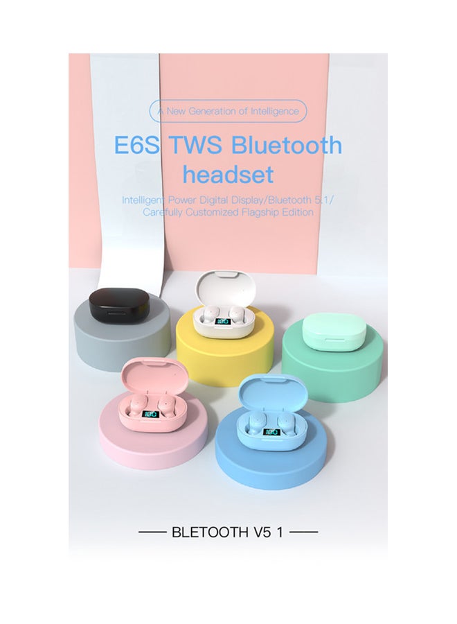 BSNL E6S Bluetooth Wireless Earphones With Mic And Charging Case Pink - Image 5