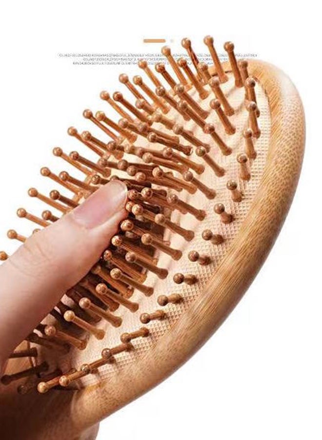 Oval Shape Hair Brush Beige - Image 2