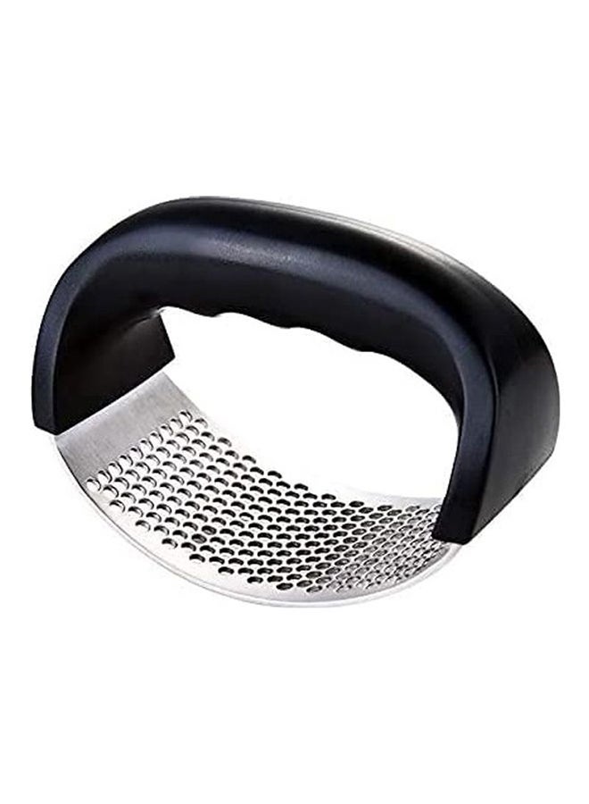 ARTC - Stainless Steel Garlic Chopper With Handle Silver/Black 10cm - Image 1