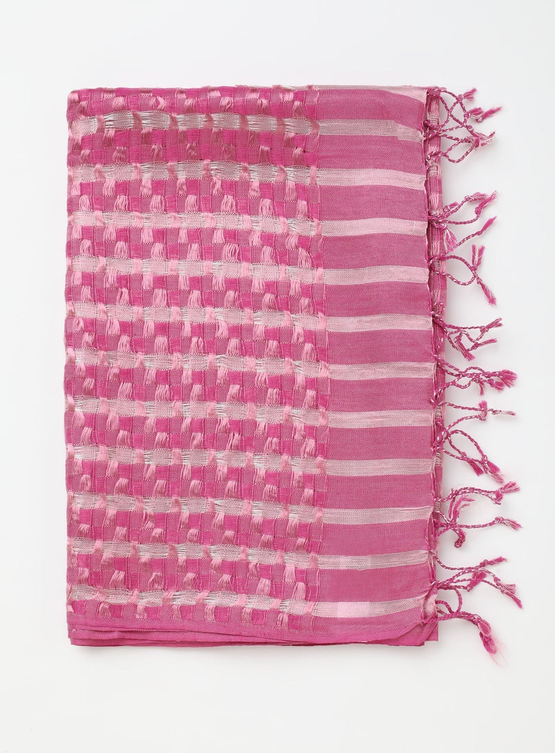 Aila Aop Scarf Pink/White - Image 2