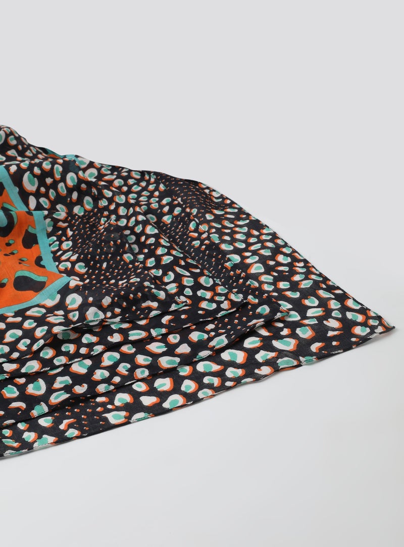 Aila All-Over Printed Scarf Multicolour  - Image 3