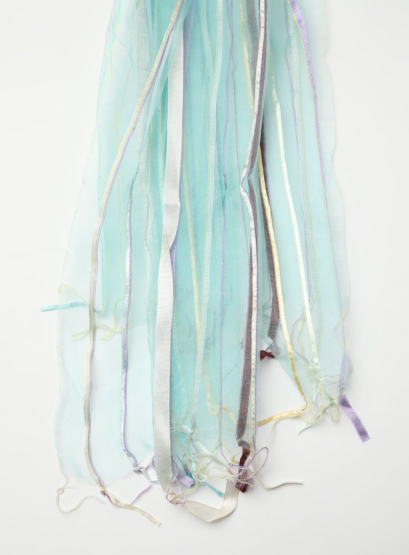 Aila Ikkat Casual Scarf Blue  - Image 2