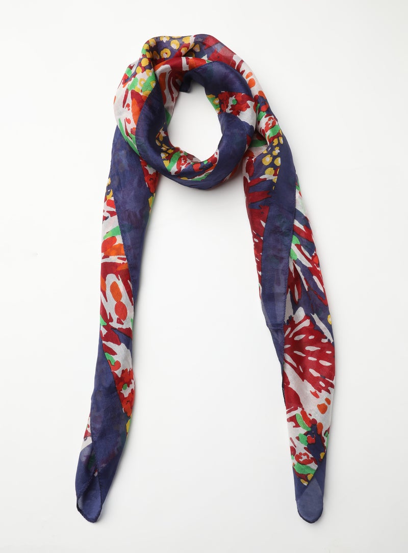 Aila All-Over Printed Scarf Multicolour  - Image 1