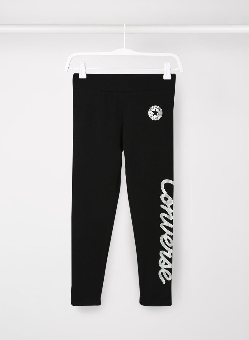 CONVERSE Kids Logo Detail Sweatpants Black  - Image 1