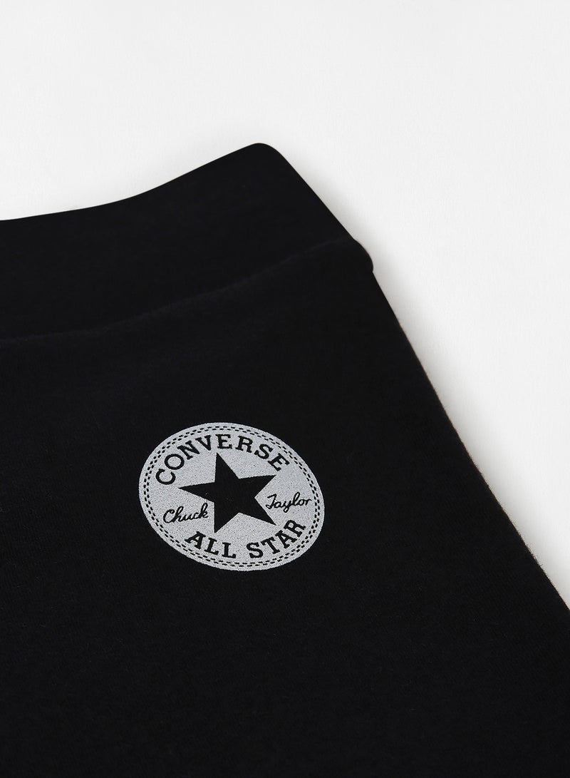 CONVERSE Kids Logo Detail Sweatpants Black  - Image 3
