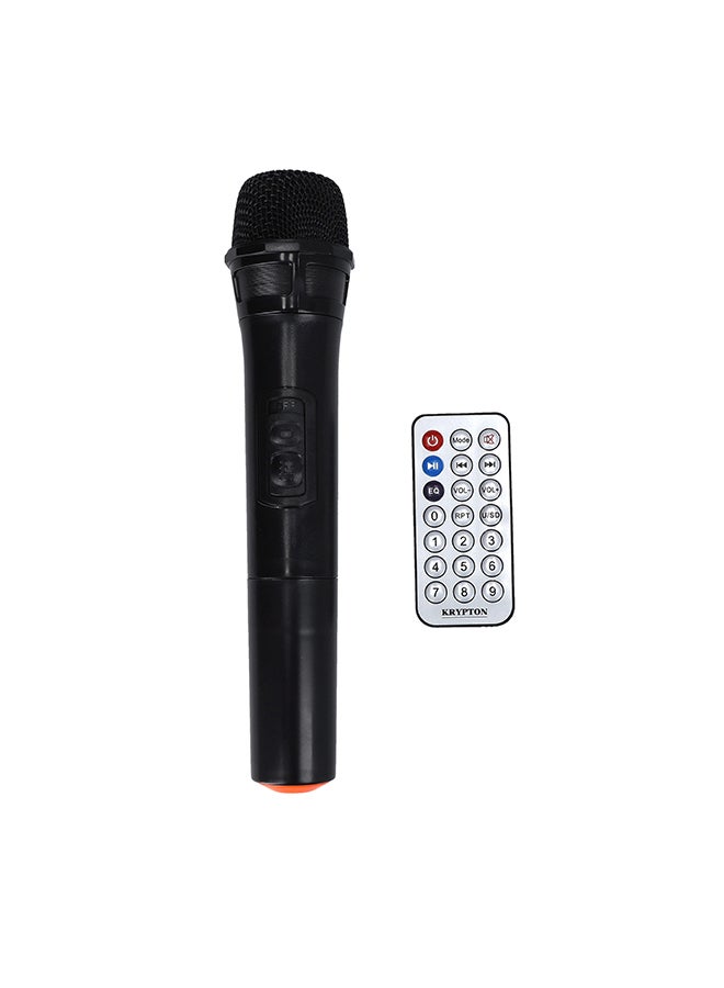 KRYPTON Rechargeable Portable Speaker with Mic & Remote KNMS5395 Black  - Image 3