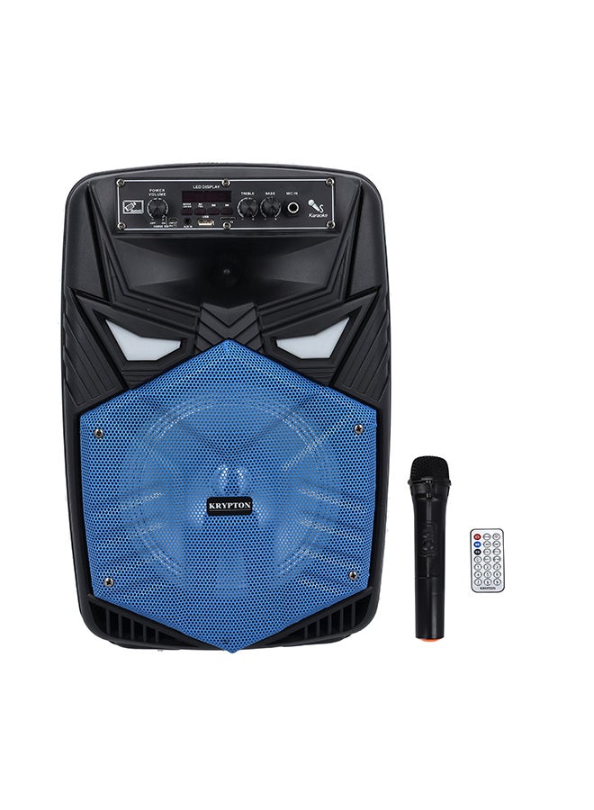 KRYPTON Rechargeable Portable Speaker with Mic & Remote KNMS5395 Black  - Image 1