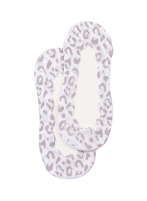 Leopard Print Women's No Show Socks Multicolour