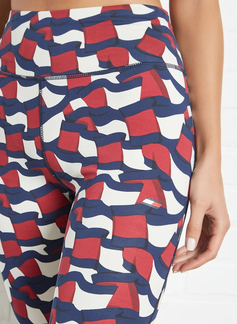 TOMMY SPORT Sport Cool Print Leggings Multicolour