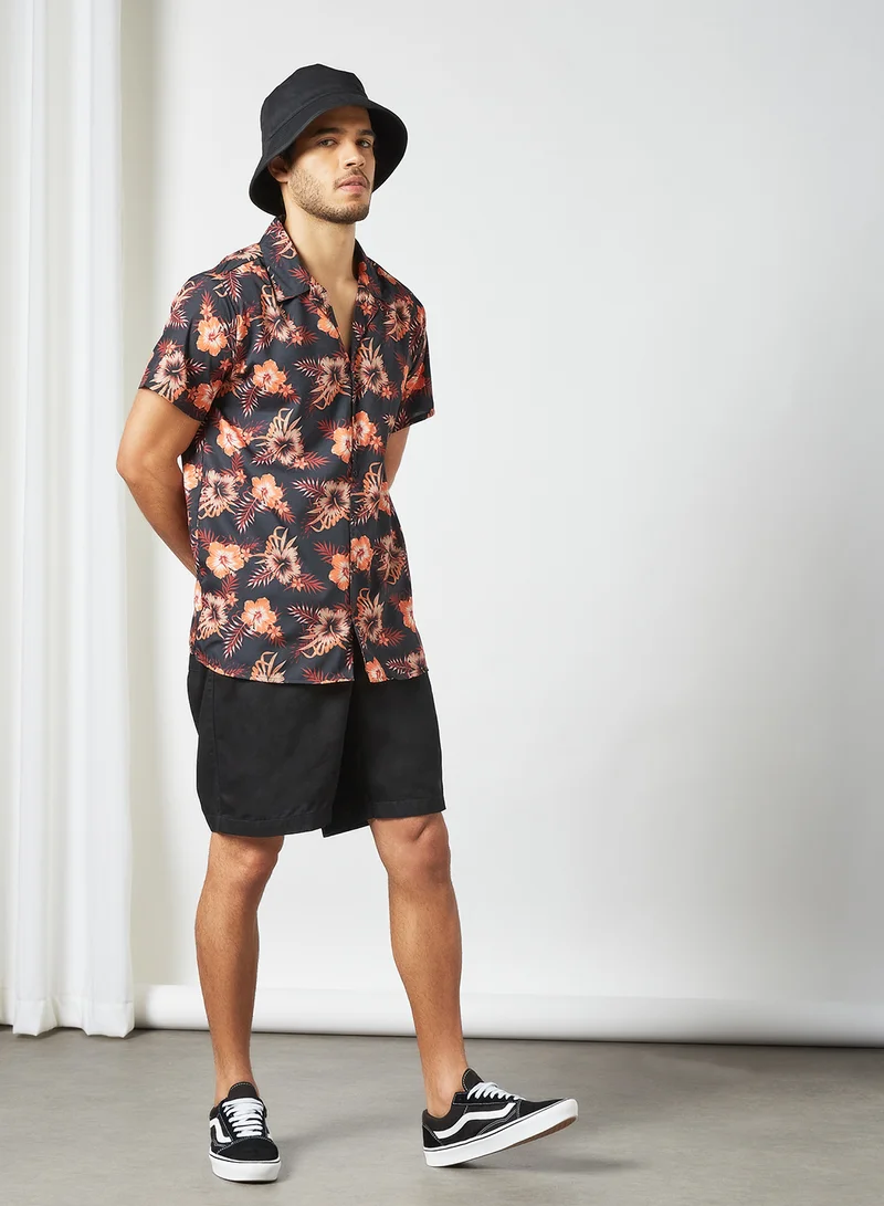 STATE 8 Printed Short Sleeve Shirt Multicolour