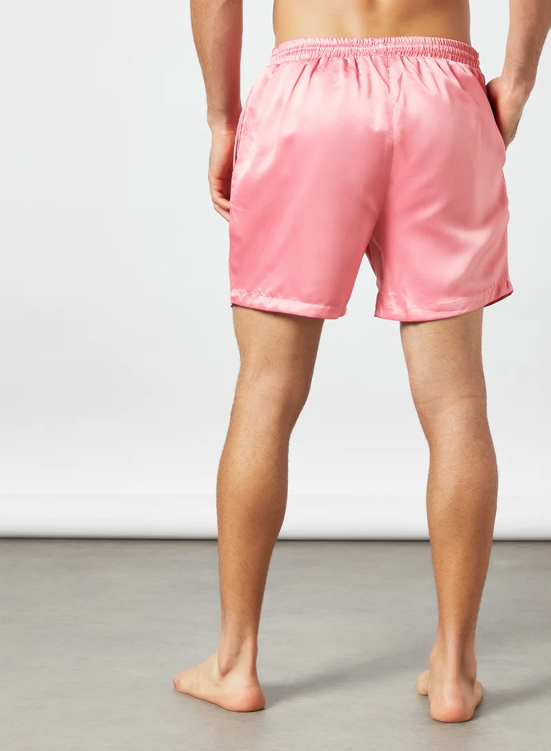 STATE 8 Plain Swim Shorts Pink