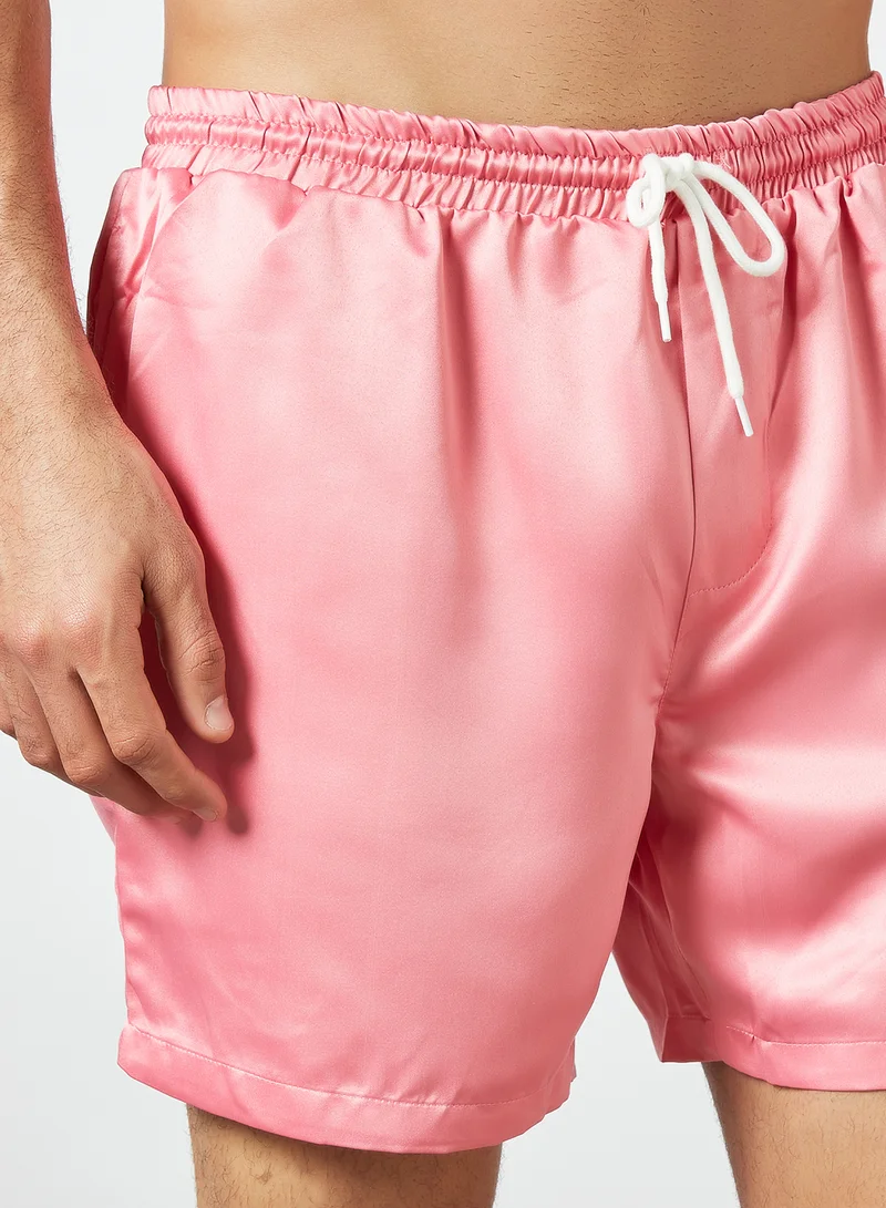 STATE 8 Plain Swim Shorts Pink