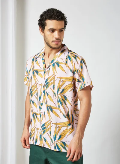 ستايت 8 تيشيرت مزين بنقش مطبوع وأكمام قصيرة Multicolour