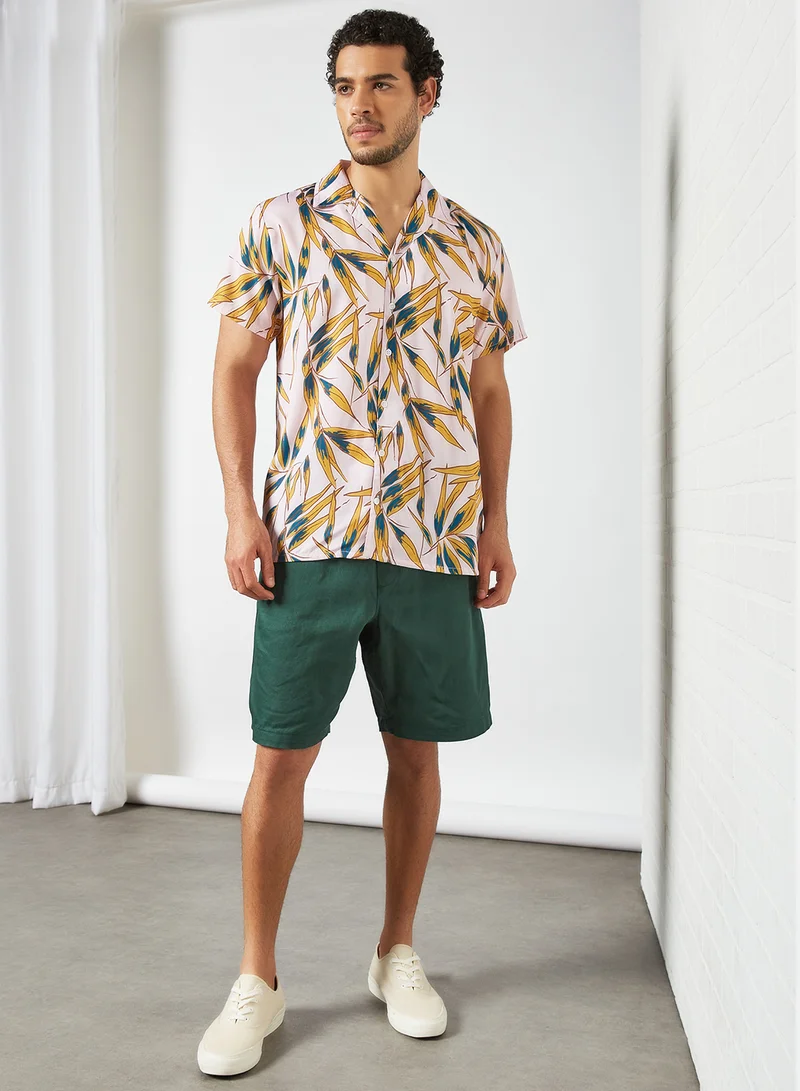 STATE 8 Printed Short Sleeve Shirt Multicolour