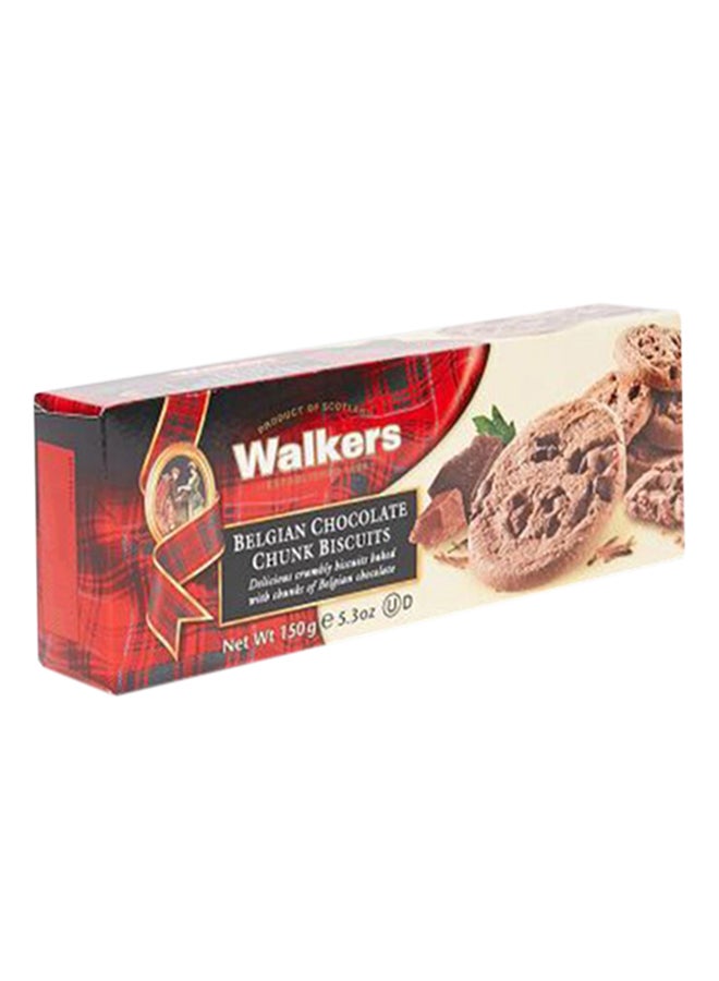 Walker's Chocolate Chunk & Hazelnut Biscuits 150grams - Image 1