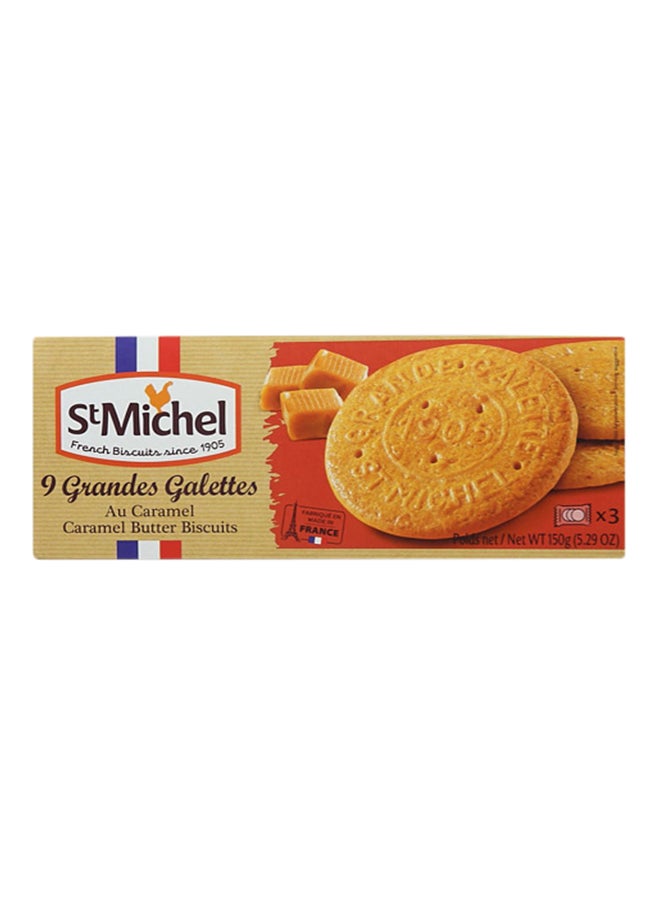 St Michel Caramel Butter Biscuits 150grams - Image 1