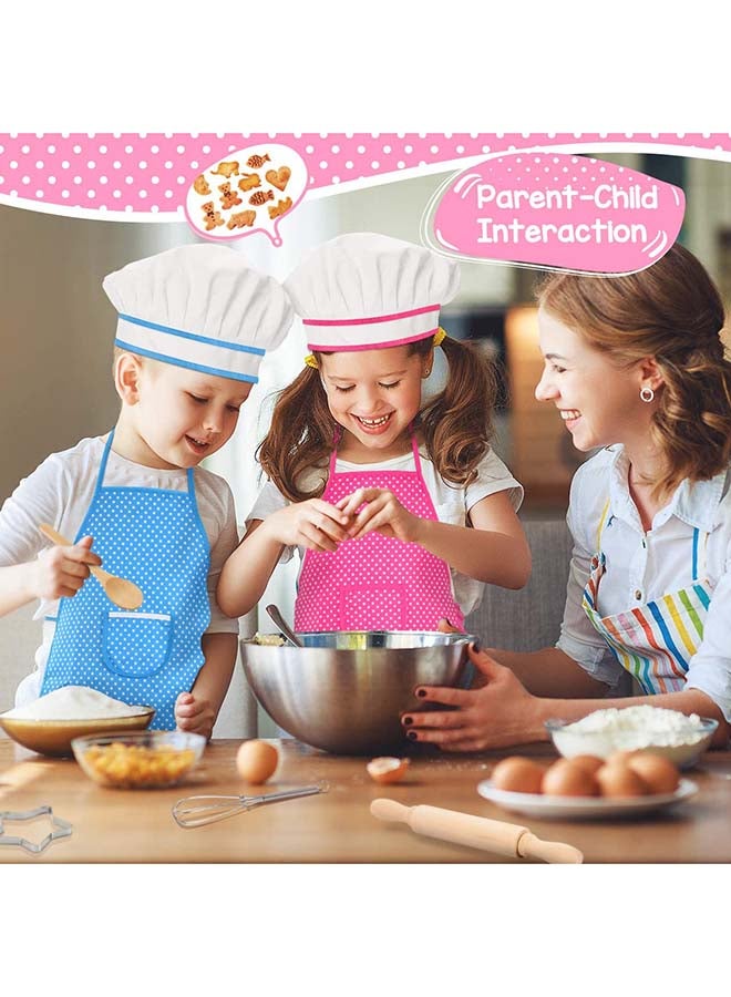 EHOME - 11-Piece Complete Kids Chefs Cooking And Baking Kitchen Play Set With Apron 28x3x24cm - Image 1