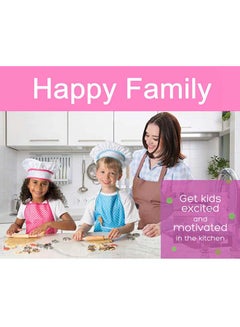 EHOME 11-Piece Complete Kids Chefs Cooking And Baking Kitchen Play Set With Apron 28x3x24cm  - Image 5
