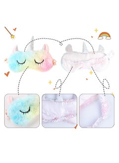 LYDBAOBO Kawaii Unicorn Eye Mask Cartoon Sleeping Mask Stuffed Toy  - Image 2