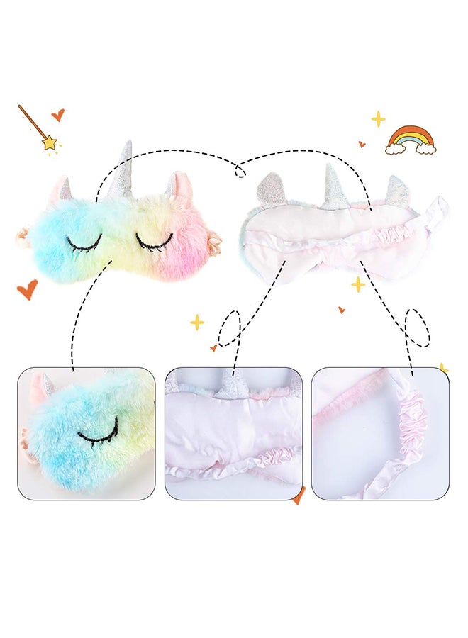 LYDBAOBO Kawaii Unicorn Eye Mask Cartoon Sleeping Mask Stuffed Toy  - Image 2