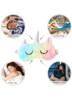 LYDBAOBO Kawaii Unicorn Eye Mask Cartoon Sleeping Mask Stuffed Toy  - Image 3